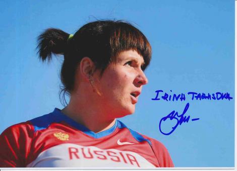 Irina Tarasova  Rußland  Leichtathletik Autogramm 13x18 cm Foto original signiert 