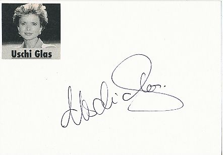 Uschi Glas   Film & TV Autogramm Karte original signiert 