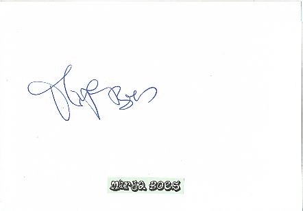 Mirja Boes  Film & TV Autogramm Karte original signiert 
