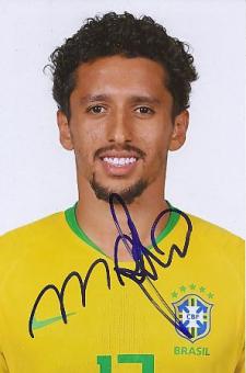 Marquinhos  Brasilien  Fußball Autogramm Foto original signiert 