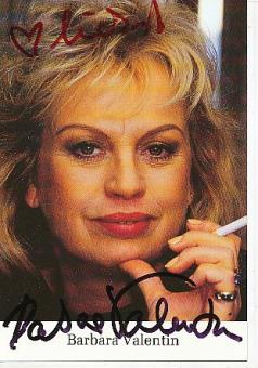 Barbara Valentin † 2002   Film & TV  Autogrammkarte original signiert 