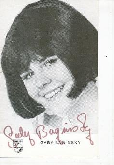 Gaby Baginsky  Musik  Autogrammkarte original signiert 
