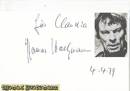 Thomas Holtzmann † 2013  Film & TV Autogramm Karte original signiert 