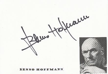 Benno Hoffmann † 2005   Film & TV Autogramm Karte original signiert 