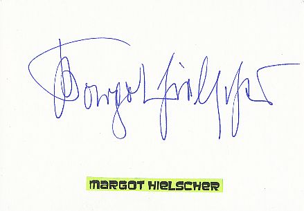 Margot Hielscher † 2017   Film & TV Autogramm Karte original signiert 