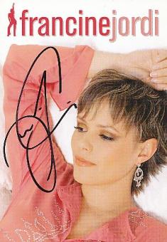 Francine Jordi   Musik  Autogrammkarte original signiert 