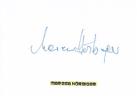 Maresa Hörbiger   Film & TV Autogramm Karte original signiert 