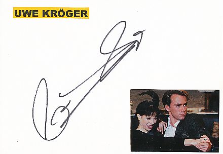 Uwe Kröger Musical   Musik Karte original signiert 