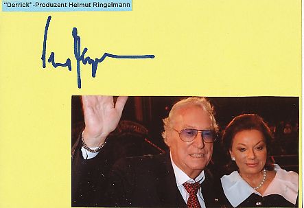 Helmut Ringelmann † 2011  Filmproduzent   Film & TV Autogramm Karte original signiert 