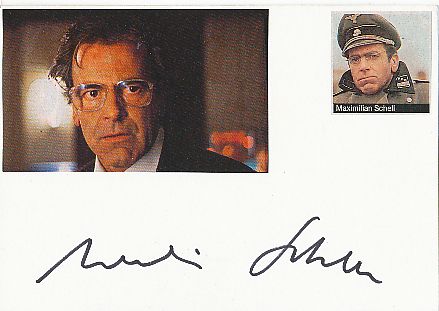 Maximilian Schell † 2014  Film & TV Autogramm Karte original signiert 