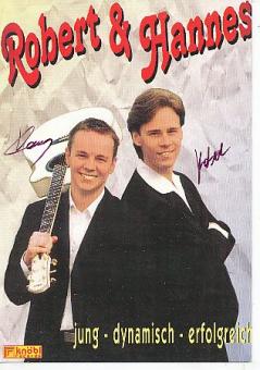 Robert & Hannes  Musik  Autogrammkarte original signiert 