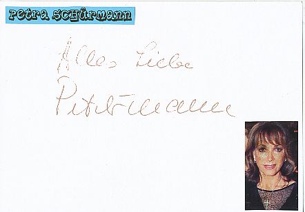 Petra Schürmann † 2010   Film & TV Autogramm Karte original signiert 