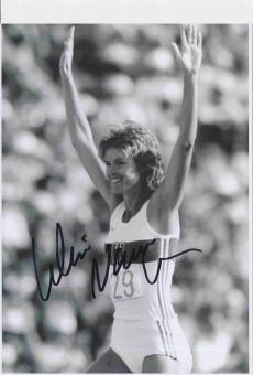 Ulrike Meyfarth  Deutschland  Leichtathletik Autogramm 13x18 cm Foto original signiert 