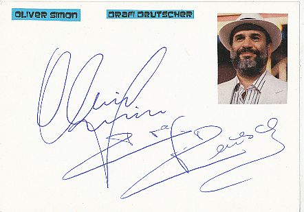 Mixed Emotions  Oliver Simon† 2013 &  Drafi Deutscher † 2006  Musik  Autogramm Karte original signiert 