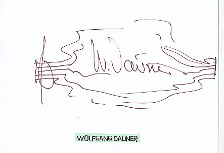Wolfgang Dauner † 2020  Jazzpianist  Musik  Autogramm Karte original signiert 