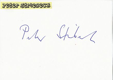 Peter Striebeck   Film & TV Autogramm Karte original signiert 