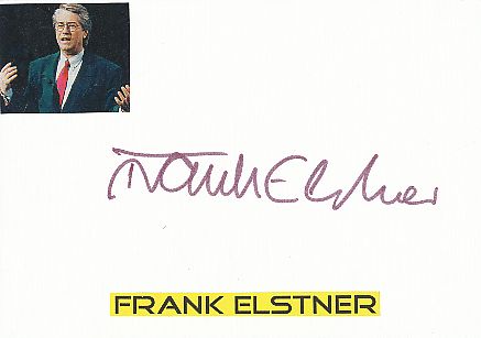 Frank Elstner  Moderator  TV Autogramm Karte original signiert 