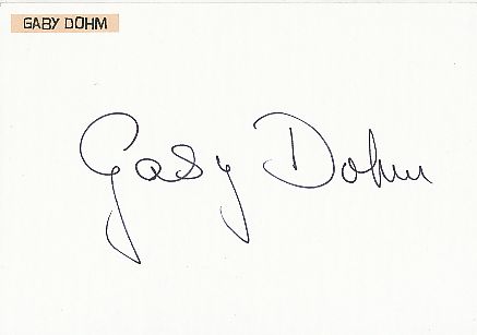 Gaby Dohm  Film & TV Autogramm Karte original signiert 