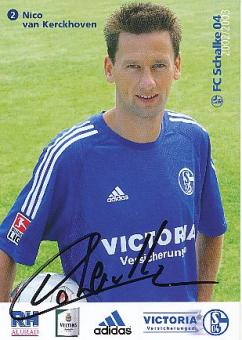 Nico van Kerckhoven  2002/2003  FC Schalke 04  Fußball  Autogrammkarte original signiert 