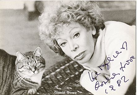 Gisela Trowe † 2010  Film  &  TV  Autogrammkarte original signiert 