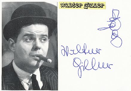 Walter Giller † 2011   Film & TV Autogramm Karte original signiert 