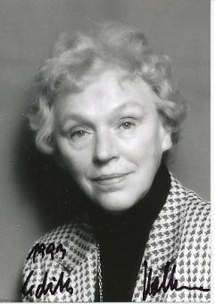 Edith Volkmann † 1997   Film &  TV Autogramm Foto original signiert 