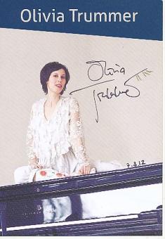 Olivia Trummer  Jazz   Musik  Autogrammkarte original signiert 