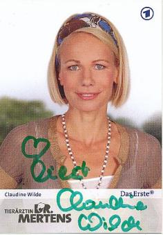 Claudine Wilde  Tierärztin Dr.Mertens  ARD Serien   TV  Autogrammkarte original signiert 