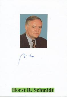Horst R. Schmidt  DFB Schatzmeister  Autogramm Karte original signiert 
