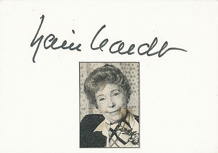 Karin Hardt † 1992  Film &  TV Autogramm Karte original signiert 