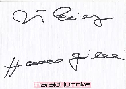 Harald Juhnke † 2005  Film &  TV Autogramm Karte original signiert 