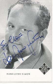 Hans-Arno Simon  † 1989  Komponist  Musik  Autogrammkarte original signiert 