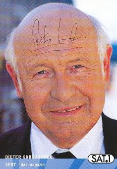 Dieter Kronzucker   Sat.1   TV  Sender  Autogrammkarte original signiert 
