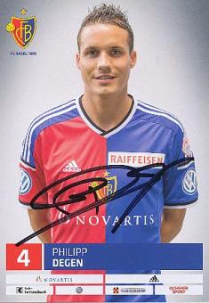 Philipp Degen  FC Basel  Fußball Autogrammkarte original signiert 