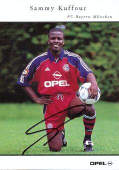 Sammy Kuffour   FC Bayern München 2000/2001  Fußball Autogrammkarte original signiert 