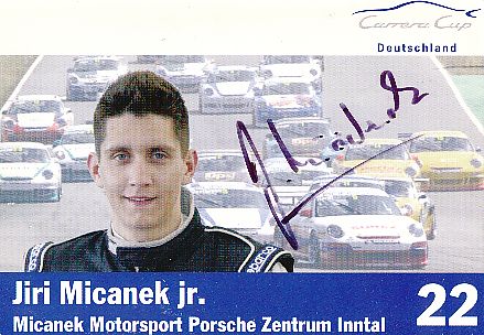 Jiri Micanek jr.  Porsche  Auto Motorsport  Autogrammkarte  original signiert 