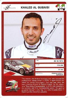 Khaled Al Qubaisi   Porsche  Auto Motorsport  Autogrammkarte  original signiert 