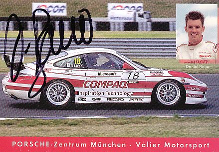 Daniel Bauer   Porsche  Auto Motorsport  Autogrammkarte  original signiert 
