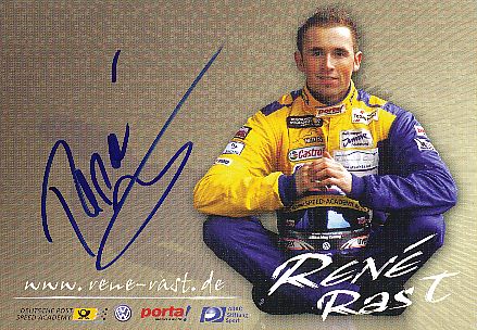 Rene Rast  Porsche  Auto Motorsport  Autogrammkarte  original signiert 