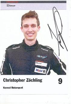 Christopher Zöchling  Porsche  Auto Motorsport  Autogrammkarte  original signiert 