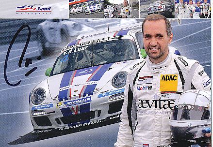 Ronald van de Laar  Porsche  Auto Motorsport  Autogrammkarte  original signiert 