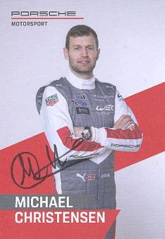Michael Christensen  Porsche  Auto Motorsport  Autogrammkarte  original signiert 