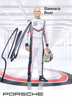 Gianmaria Bruni  Porsche  Auto Motorsport  Autogrammkarte  original signiert 