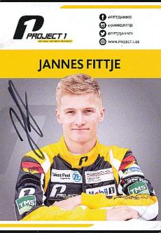 Jannes Fittje  Porsche  Auto Motorsport  Autogrammkarte  original signiert 