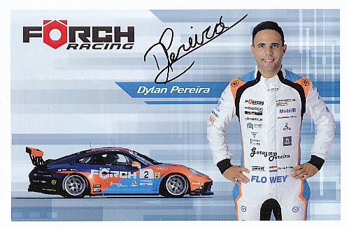 Dylan Pereira  Porsche  Auto Motorsport  Autogrammkarte  original signiert 