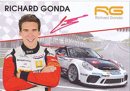 Richard Gonda   Porsche  Auto Motorsport  Autogrammkarte  original signiert 