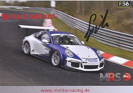 Spike Goddard   Porsche  Auto Motorsport  Autogrammkarte  original signiert 