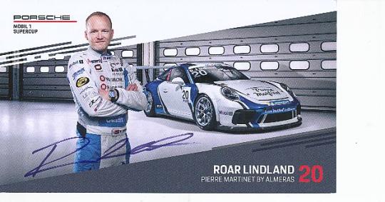 Roar Lindland  Porsche  Auto Motorsport  Autogrammkarte  original signiert 