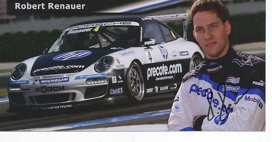 Robert Renauer  Porsche  Auto Motorsport  Autogrammkarte  original signiert 