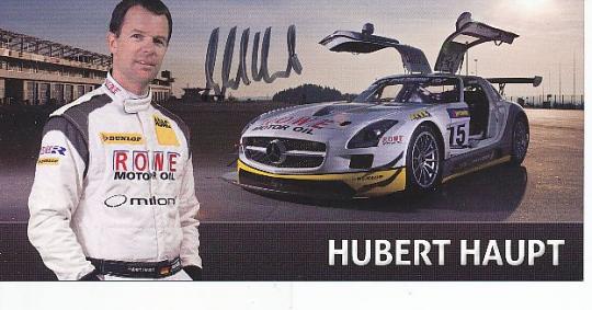 Hubert Haupt   Mercedes  Auto Motorsport  Autogrammkarte  original signiert 